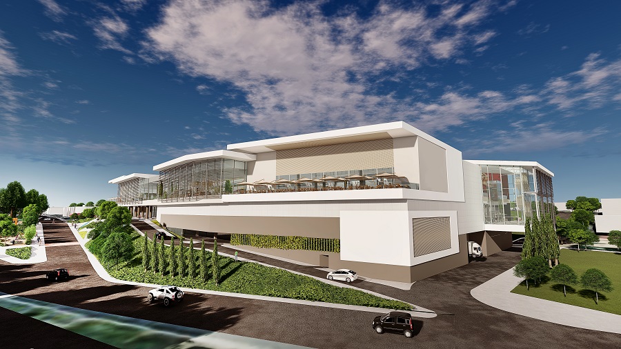 Perspectiva ilustrada Plaza Campos Gerais