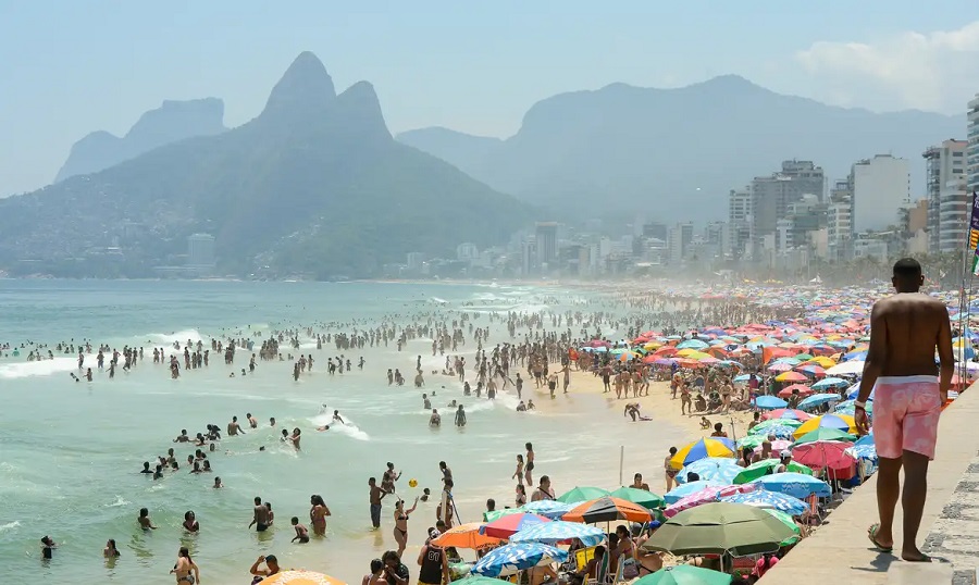Orla do Rio de Janeiro no verão