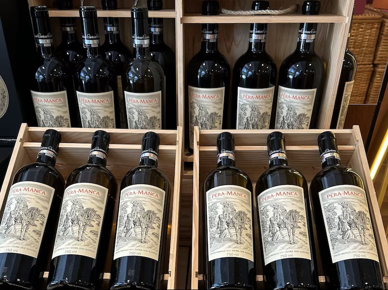 Garrafas de vinho Alentejo