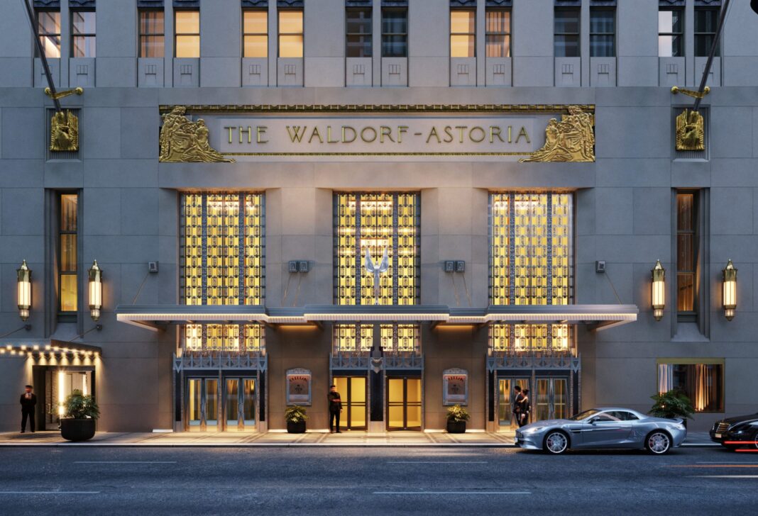 Fachada do hotel Waldorf Astoria