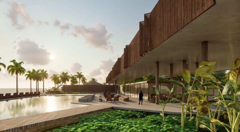 Perspectiva ilustrada do Hotel Ricardo Almeida