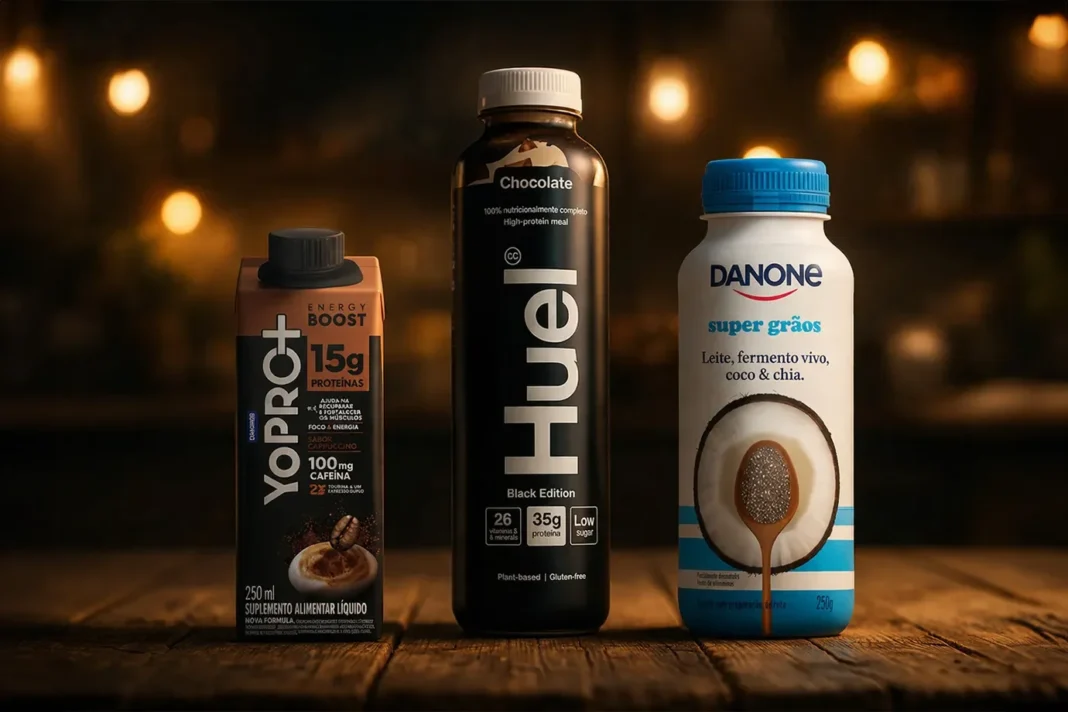 Produtos Danone e Huel