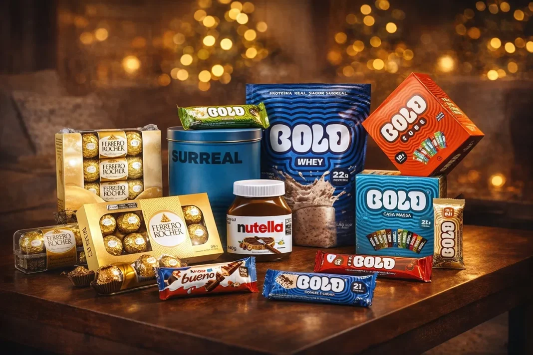 Produtos Bold e Ferrero