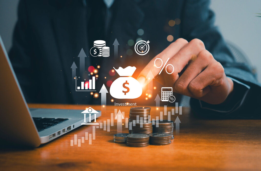 Ilustração de finanças e economia