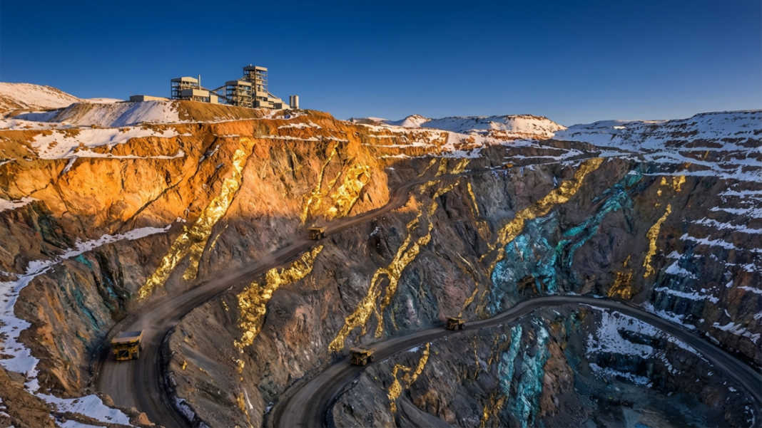 Área de jazida de ouro em Vicuña