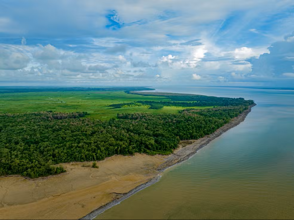 Foz do Rio Amazonas no Amapá
