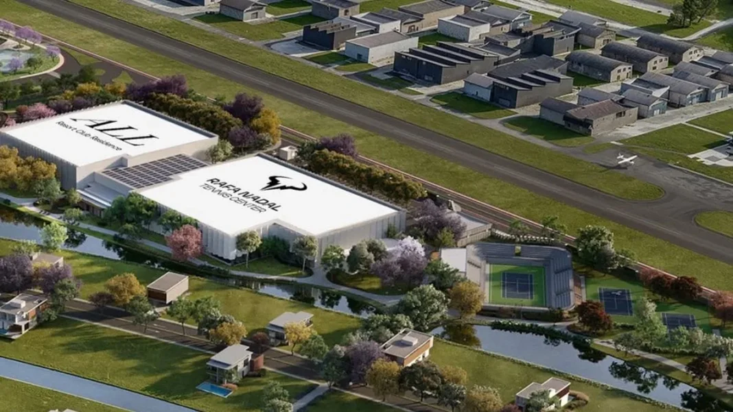 Vista aérea da Rafa Nadal Academy