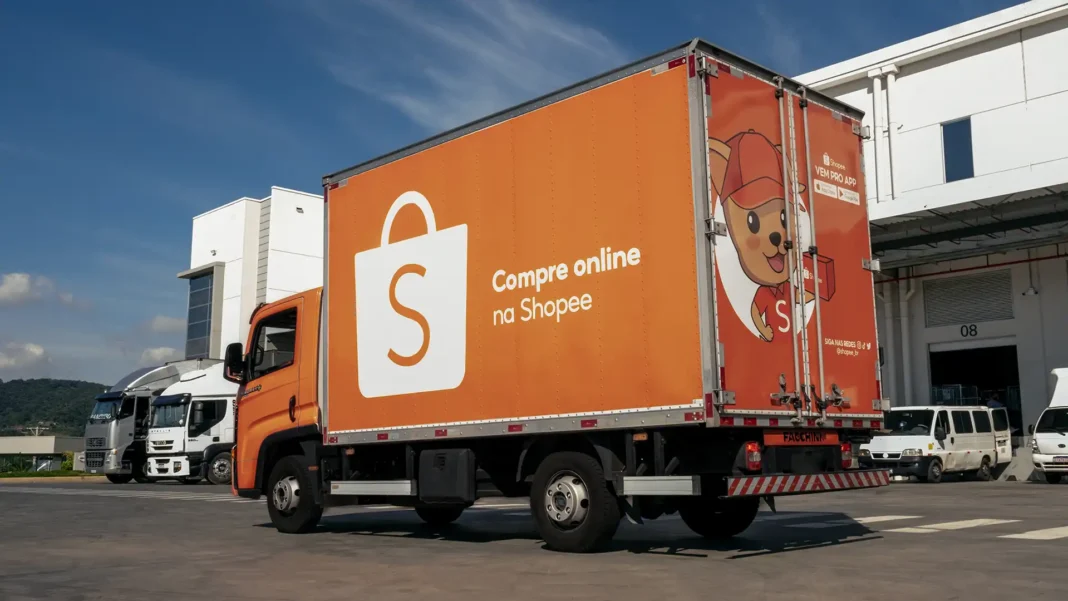 Caminhão da Shopee