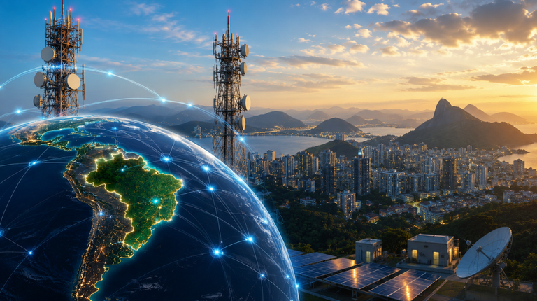 Imagem gerada por IA ilustrando investimento estrangeiro